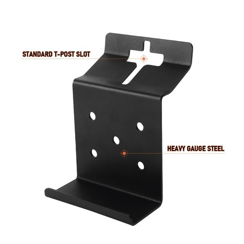 ICokin 24 Pcs T-Post Target Hanger, T Post Bracket Target Mount，AR500 Steel Target Bracket