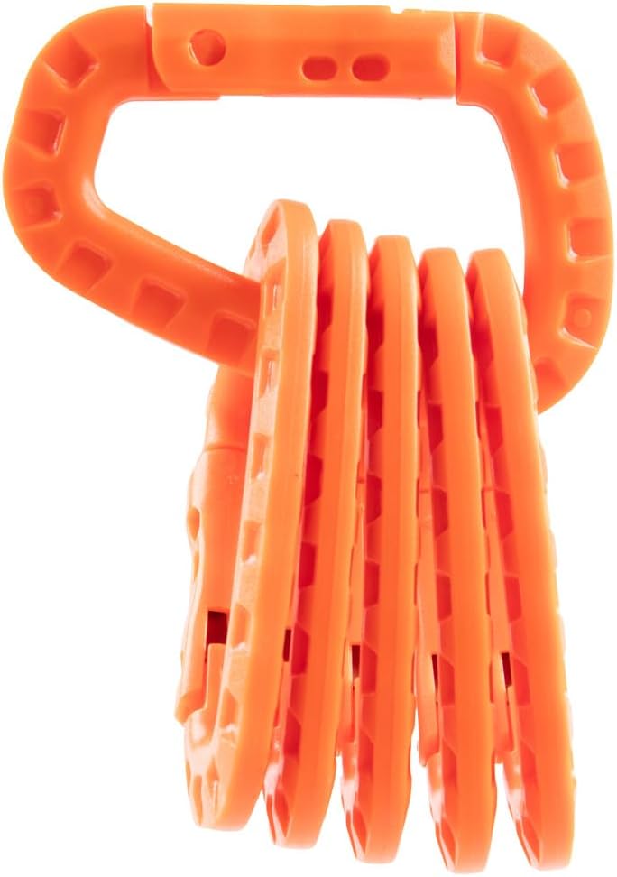 Tactical Carabiner Keychain 6 Pack - Durable Plastic Carabiners - Lightweight Spring Snap Gear - Utility Hooks for Backpacks, Buckles, Hanging Gear, and Outdoor Recreation