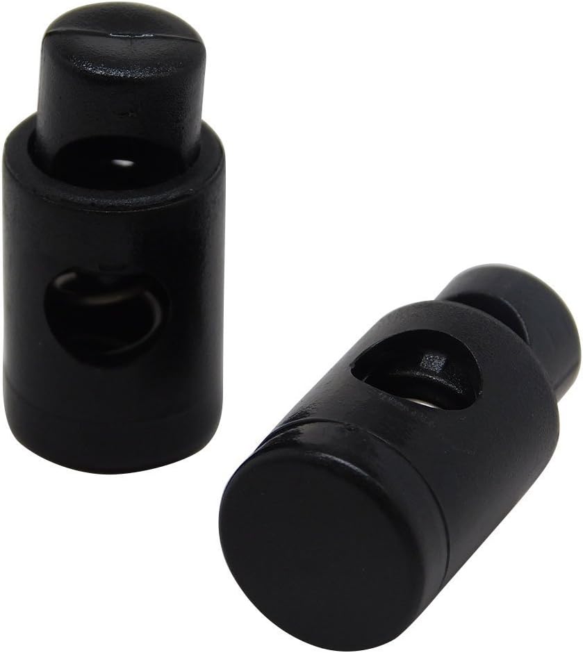 Ravenox Cord Locks for Drawstrings - Durable Plastic Barrel Stoppers for Luggage, Apparel & Outdoor Gear