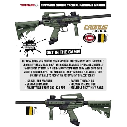 Maddog Tippmann Cronus Tactical Protective Paintball Gun Marker Starter Package