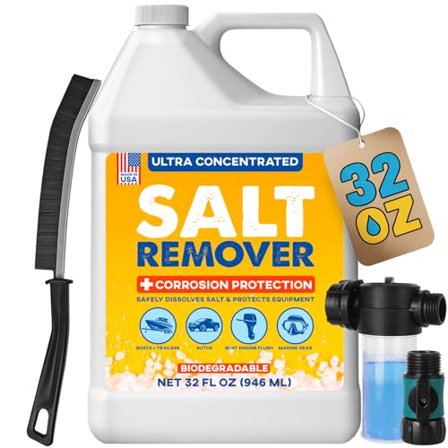 Salt Remover Kit for Boats and Vehicles - 32oz Concentrated Salt Dissolver
