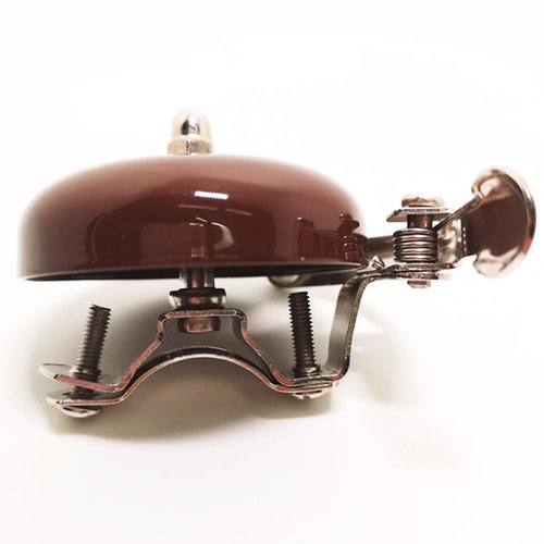 BBxunsless Bicycle Retro Dial Bell Aluminum Silver Coffee Brown 5.5 cm