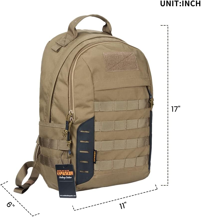EXCELLENT ELITE SPANKER Military Tactical Backpack 18L Molle Backpacks Army Assault Survival Rucksack Pack (RGN)