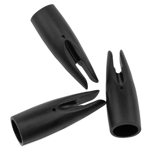 Yocimango Solid Color Arrow Nocks Arrow Nocks Plastic Arrow Tails for 5/16 "Hunting Compound Bow Arrow Tail Plastic Accessories（Black）-36PCS