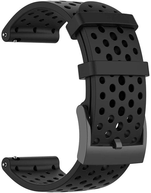 Sport Silicone Bands Compatible with Suunto 7/9 / 9Baro / D5 / Spartan/Fossil Nate/Q Watch Band Replacement Silicone Strap Sport Wristband for Men&Women Black