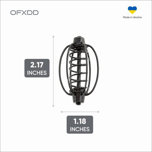 OFXDD Carp Feeder 10 Pcs - Spring Fishing Feeder for Carp - Cage Carp Bait of Pumpkin Form, 20 g (0.7 oz) - Carp Fishing Equipment & Accessory