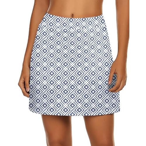 Ekouaer Women's Active Performance Skort Lightweight Skirt for Running Tennis Golf Workout Sports