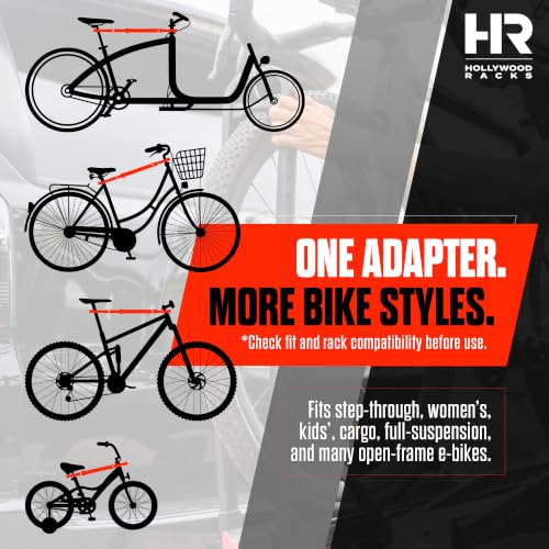 Bike Adapter Bar for Bicycle Rack - Fits Sloping Top Tube Frames