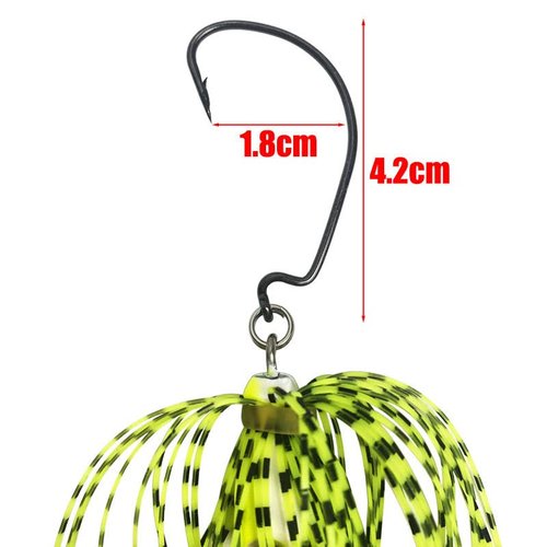 Spinnerbait Fishing Lures Kit Spinner Baits Set-6pcs Bass Fishing Buzzbait Spinnerbait Multicolor Bass Trout Salmon Metal Spinner Baits Chatterbaits Swim Jigs for Freshwater Saltwater Fishing