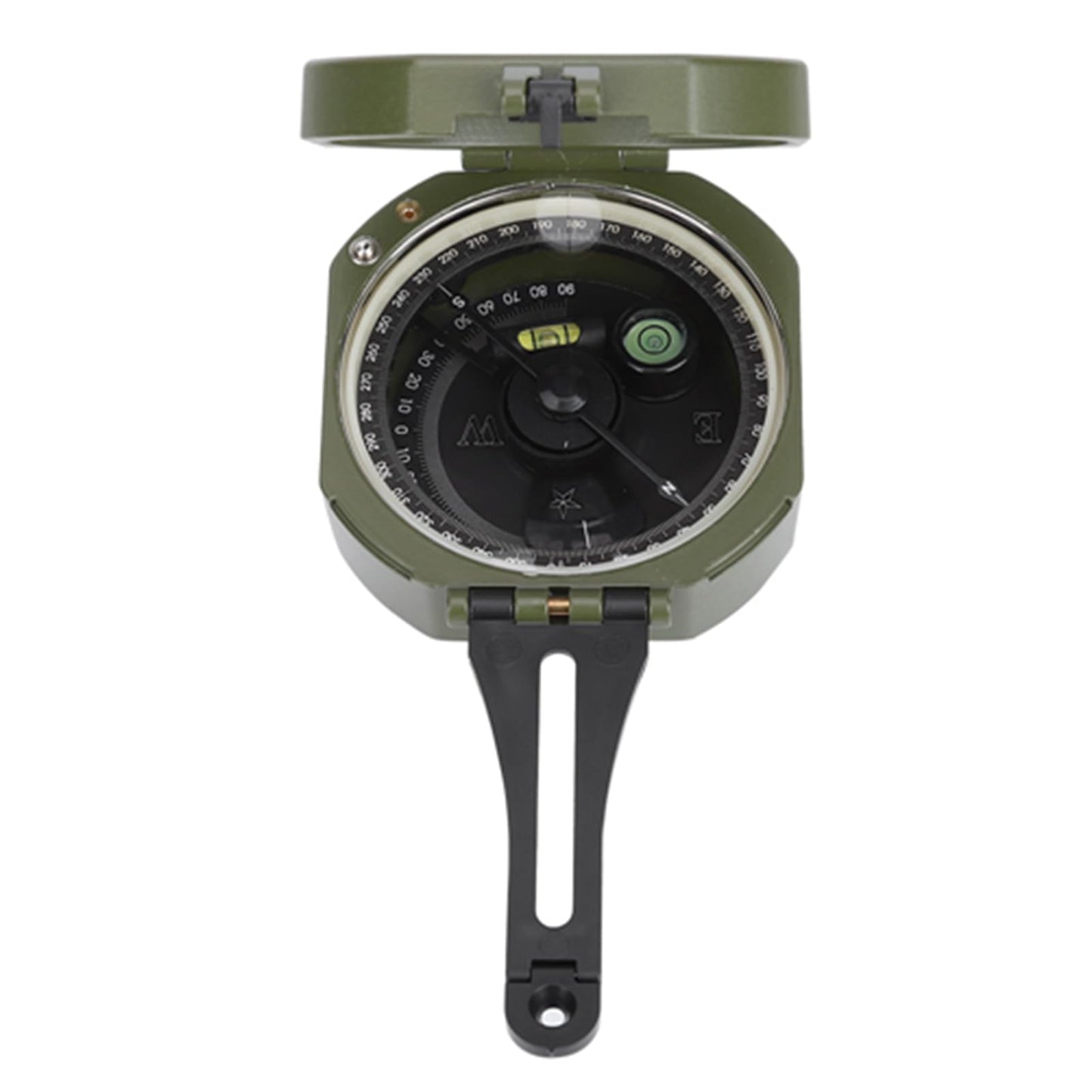 Geology, Professional Lensatic with Fluorescent Display, Magnetic Declination Adjuster, for Geological Survey and Orienteering