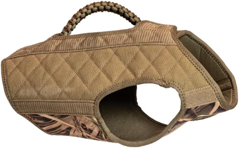 Rig'Em Right Waterfowl Bloodline Elite Dog Vest for Duck Hunting with Ultra Comfortable 3mm Neoprene 3-Layer Construction, Flotation Foam, Heavy-Duty Canvas, and More (Optifade Marsh, L)