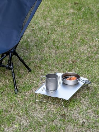 WildCall Ultralight Backpacking Folding Camping Table - Silver