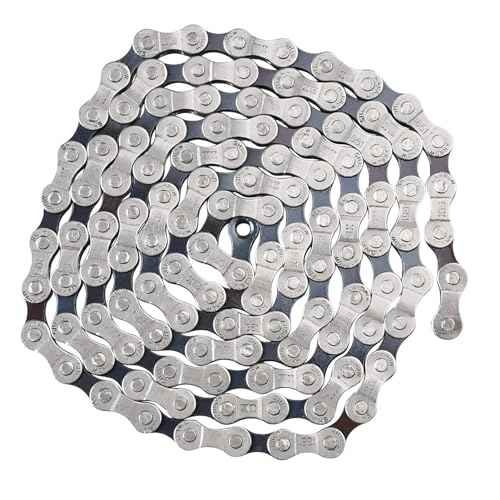 Single/6/7/8 Speed Bike Chain, 1/2 x 3/32 Inch, 116 Links, Mountain & Road Cycling Chain (6/7/8 Speed, 1 Set)
