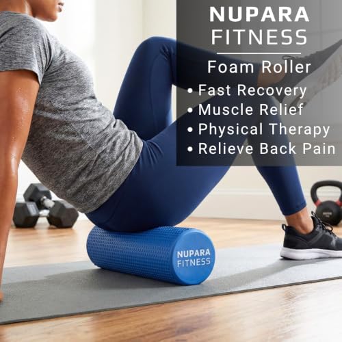 18 Inch Pink Foam Roller for Back, Legs, Hips - Large Exercise & Recovery Tool