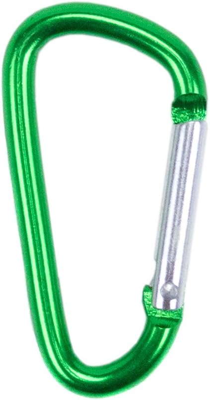 Aluminum D Ring Carabiner Clip Bulk Packages - Available in a Variety of Sizes, Styles, and Colors