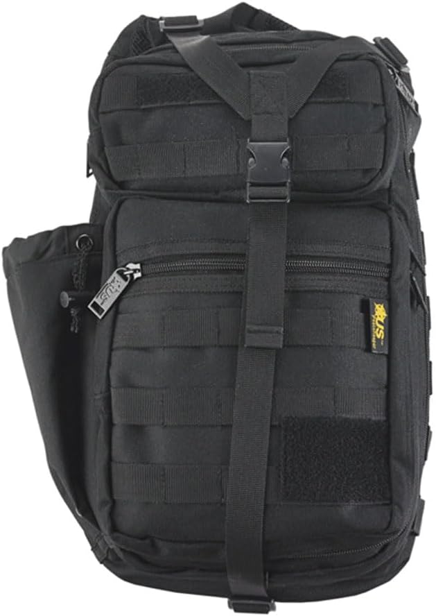 P20320 - Stryker Sling Pack - Heavy Duty Water Resistant Fabric - Padded Sling - Comfortable Carry - Concealed Compartment - Black