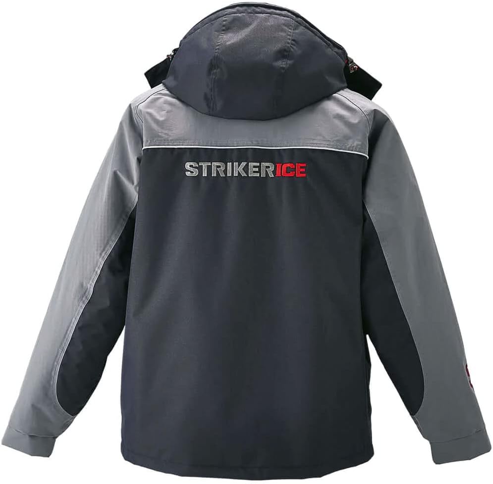 Striker Men's Cold Weather Durable Windproof Water-Resistant Breathable Outdoor Fishing Trekker Jacket with Removable Hood