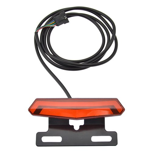 TEQIN Ebike Headlight and Tail Light Sets, 24V - 48V Front Rear Warning Lights Kit, LED Night Spotlight Cycling Modification Parts, E-Bike Headlight Turn Signal Rear Light with Switch 24-48V
