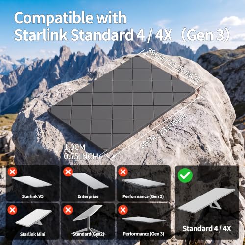 Waterproof Starlink Gen 3 Satellite Dish Cover - Grey