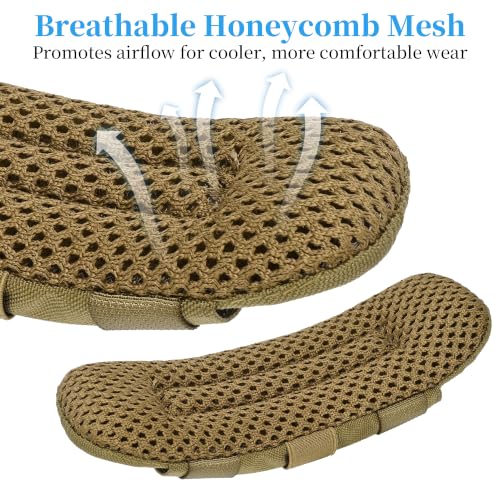 Shoulder Strap Pad for Backpack & Sling Bags - Khaki 2 Pack