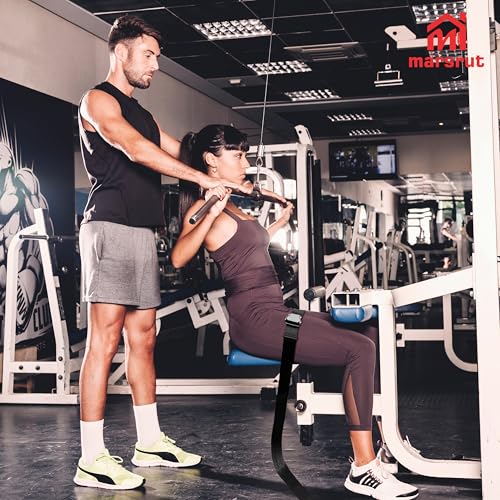 Black Logo Gym Seatbelt for Leg Extensions & Hamstring Curls - 5.6ft