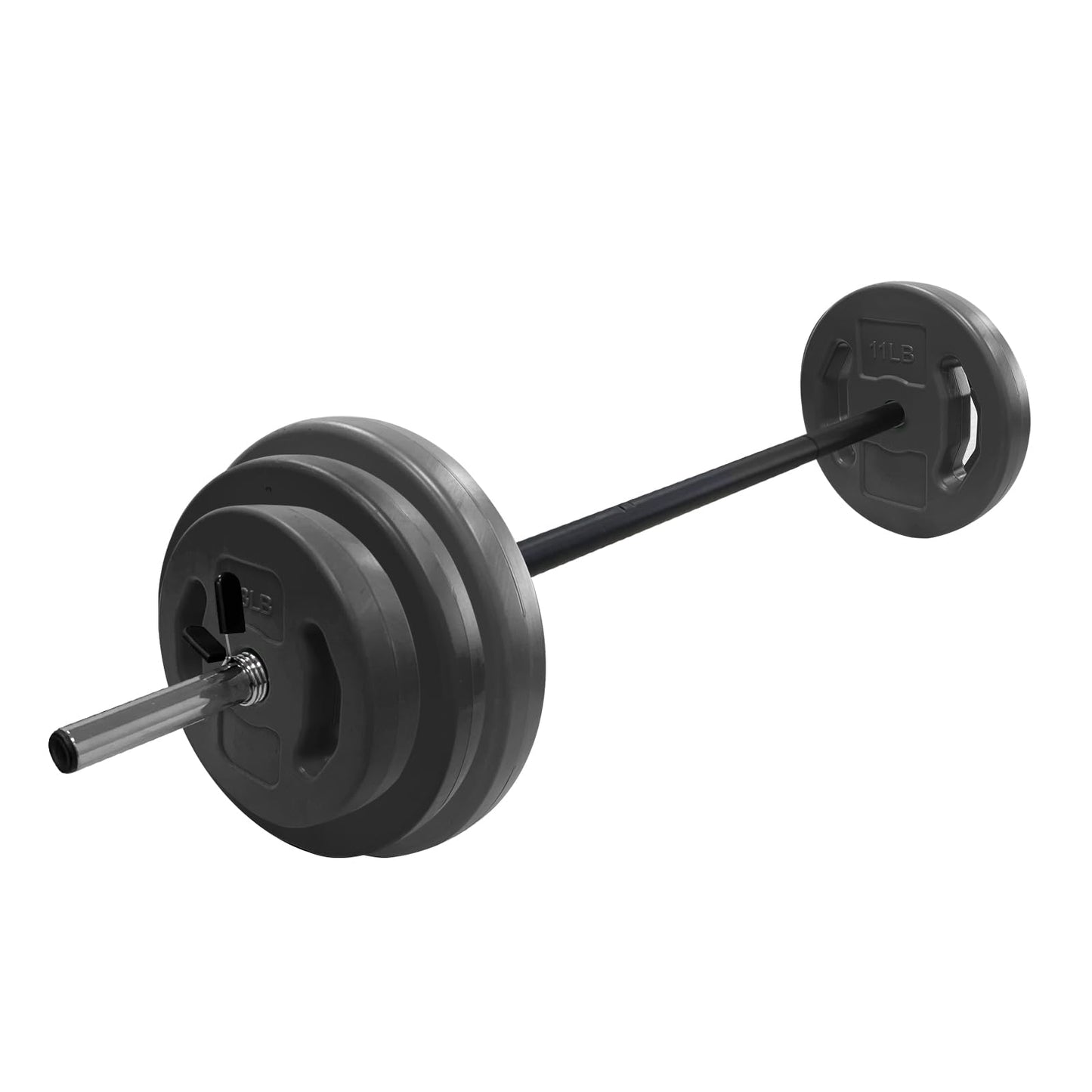 Adjustable Barbell Weight Set, Adjustable Free Weights for Home and Gym Workout,40LB, Black