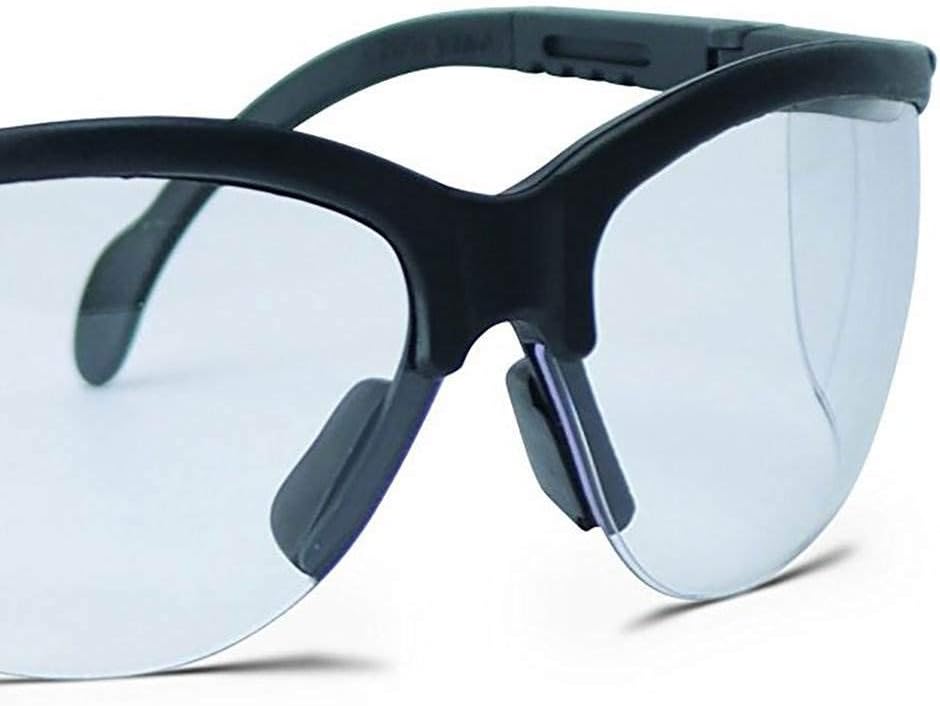 Walker's Sport High-Grade Polycarbonate Lenses Half Frame Soft Rubber Nose Piece Adjustable Safety Shooting Glasses