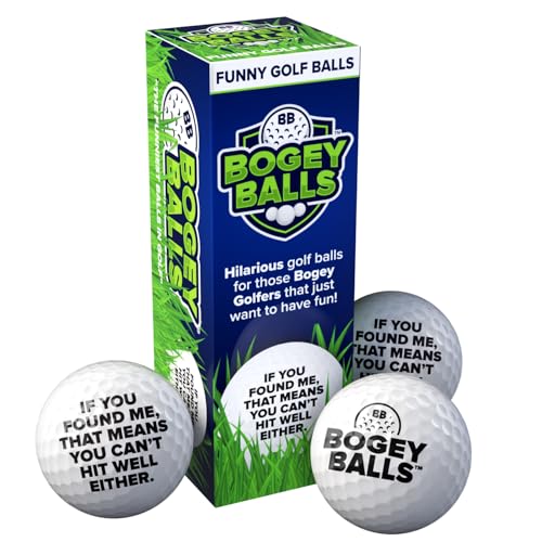 Golf Balls 3 Pack - Novelty Bogey Balls for Fun and Performance