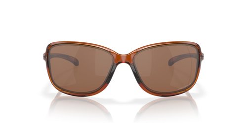Oakley Women's OO9301 Cohort Rectangular Sunglasses, Dark Amber/Prizm Tungsten Polarized, 62 mm