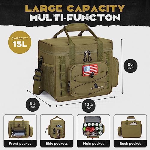 Maelstrom Tactical Lunch Box 15L Khaki with Detachable MOLLE Bag