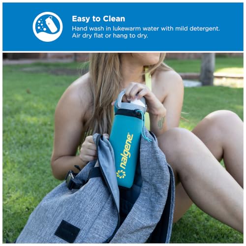 24oz Water Bottle Sleeve Neoprene Cover - Teal, Insulating & Condensation-Resistant