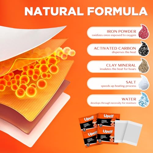 Disposable Hand Warmers 20 Count - Long-Lasting Air-Activated Warmth, 10 Pairs