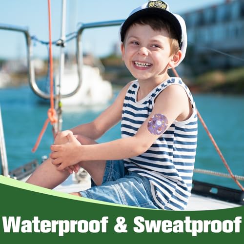 Waterproof Libre 3 Plus Sensor Covers, 20Pack Freestyle Adhesive Patch for Libre 3 Full Covers CGM Tape Non-Glue Central Latex-Free & Hypoallergenic Long Stay for 15 Days