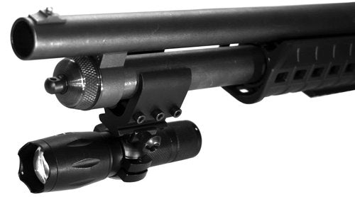 Trinity Tactical Flashlight with Mount for Winchester sxp Defender Pump 12 Gauge Single Rail Adapter Hunting Accessories.