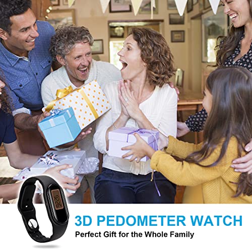 Poriylzz Digital Pedometer Watch for Walking, Calories, Distance & Steps