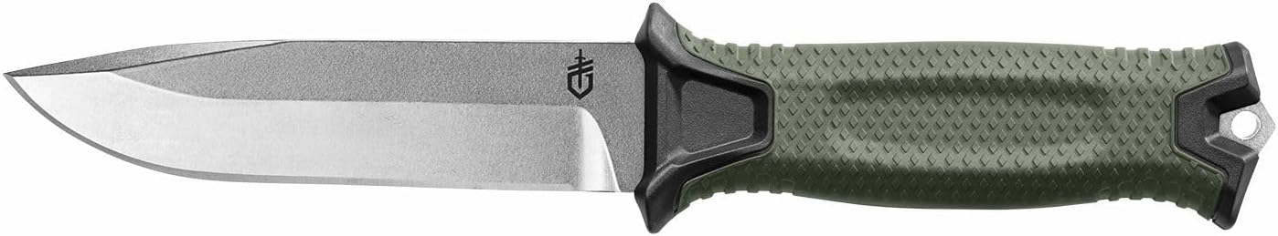 Gerber Gear StrongArm Knife - Fixed Blade - Tactical Knife for Survival Gear - Full Tang, 420HC Steel Blade - Camping Survival Knife - Made in USA - Plain edge, Coyote Brown