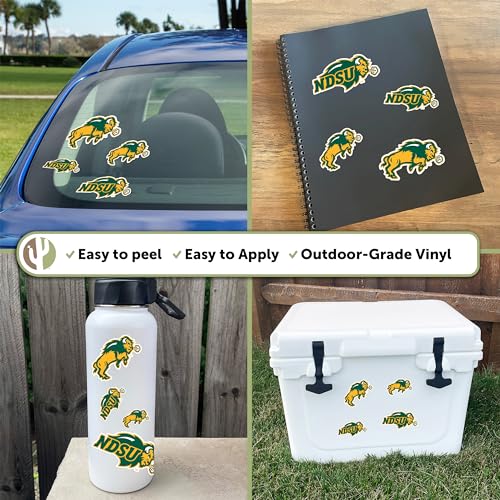 North Dakota State University Bison Sticker Decal - 8.5 x 11 Inches - Outdoor Vinyl