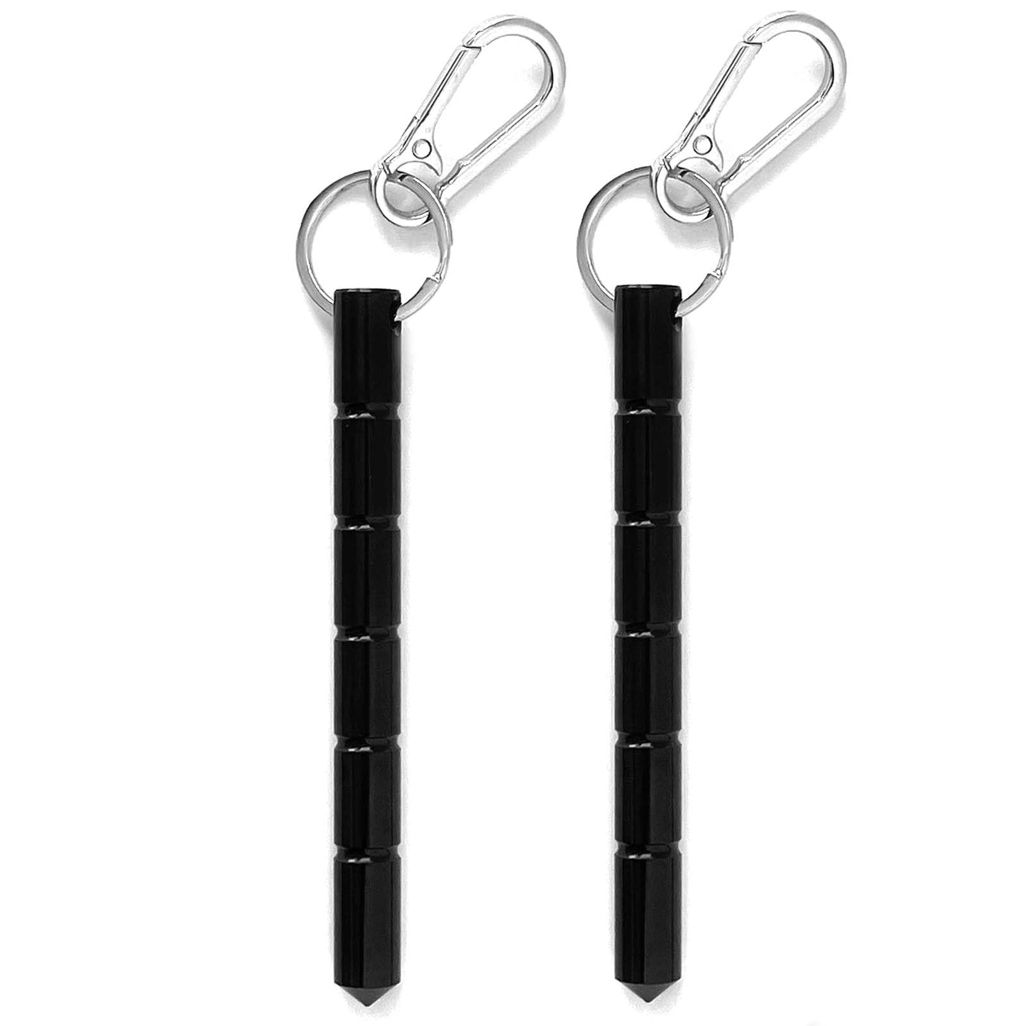 GladTime Kubaton Metal Tactical Keychain Aluminum Safety Keyring Self Defense Weapon with Key Chain Hook 2 Kit