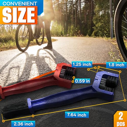 Motorcycle Chain Brush ? Durable Plastic Motorcycle Chain Cleaning Kit with Brush and Three-Sided Nylon Bristles for Fast and Effective Maintenance ? Supports Smooth Pedaling and Precise Gear Shifting
