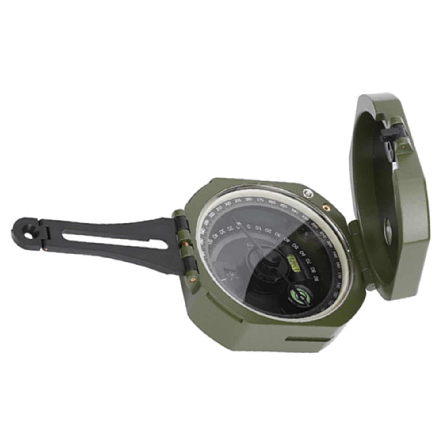 Geology, Professional Lensatic with Fluorescent Display, Magnetic Declination Adjuster, for Geological Survey and Orienteering