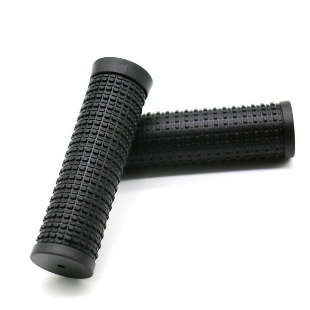 2Pcs Black Bike Bicycle Long/Short Handlebar Grips for Twising Shifter, Shockproof Anti Slip Parts, Cycling Parts and Components Anti Slip Soft Rubber Bike Grips (Long Short)
