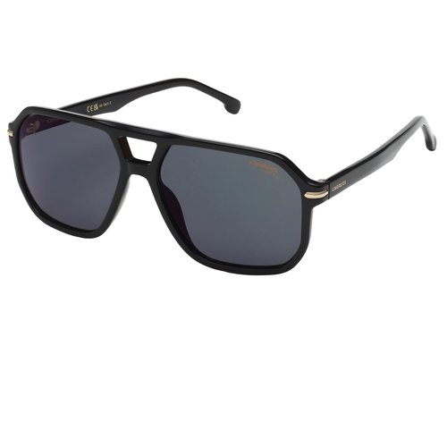 Carrera Men's Classic Polarized Navigator Sunglasses, Black and Gold, 59