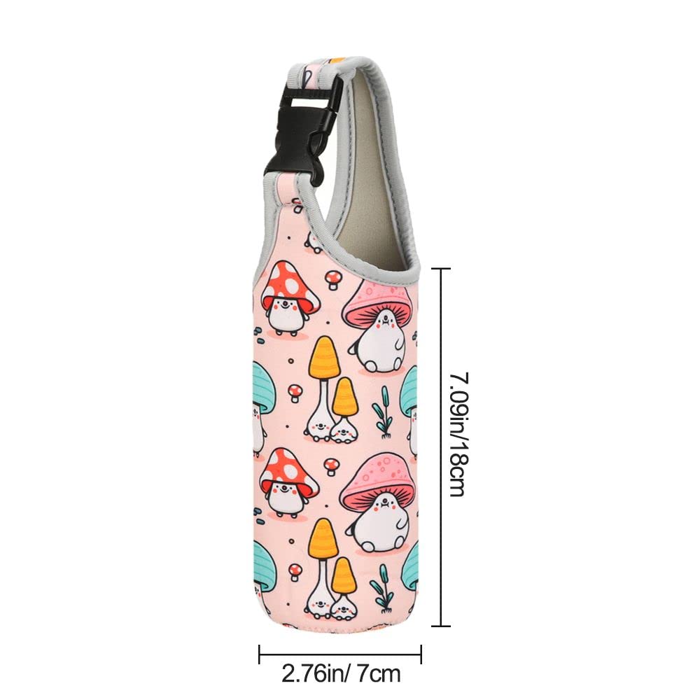 Andy's Orchids Neoprene Water Bottle Sleeve, 4PCS Portable Cup Carrier Pouch Sport Water Bottle Cover Case Insulated Bag