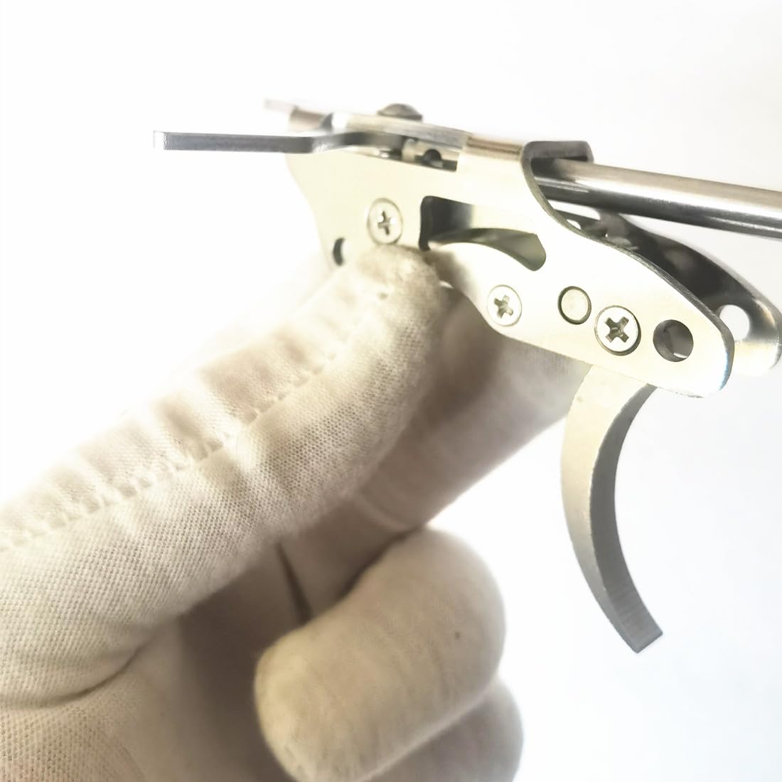 FEIXIA-201A 304 Stainless Steel Fishing Mechanism Submersible Amphibious DIY Full Metal Steel 200 Pounds DIY Speargun Trigger