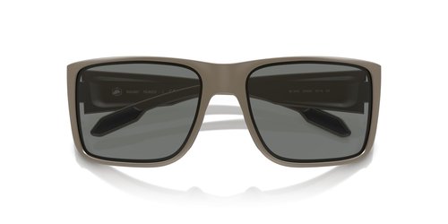Native Eyewear Men's Badlands Rectangular Sunglasses, Matte Desert Tan/Grey Polarized, 58 mm