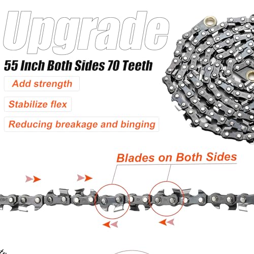 55 Inch High Limb Rope Saw with 70 Sharp Teeth - Set for Tree Cutting