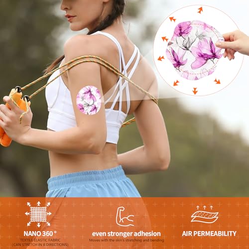 Adhesive Patches for Dexcom G7 Waterproof & High Viscosity -20 Pack, Sweatproof Materials, Dexcom G7 Overpatches, Suitable for Sports (Sereneglow, G7)