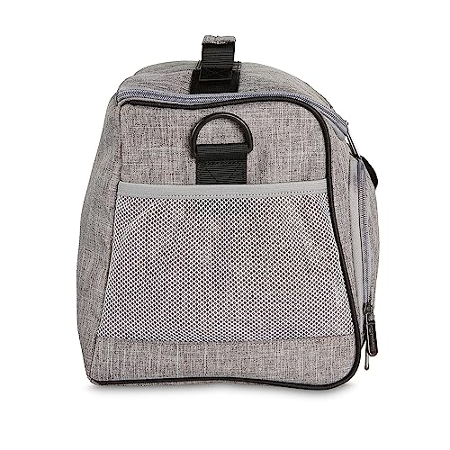 Insulated Cooler Bag 24 Can Capacity Soft Leak-Proof Travel Cooler for Beach & Picnics - Gray