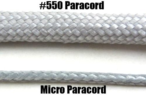 Micro Paracord 1.18mm - 125ft Braided Cord Spool in Light Stripes - Made in USA