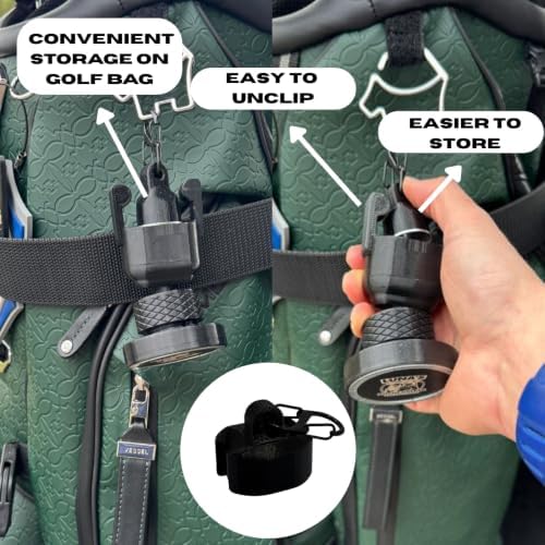 Luna's V2.6 Magnetic Golf Cart Phone Holder & Mount - Red, MagSafe Compatible, Flexible Arms